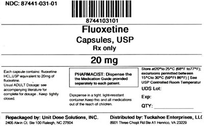 Fluoxetine 20 mg (8744103101 Fluoxetine 20 mg)